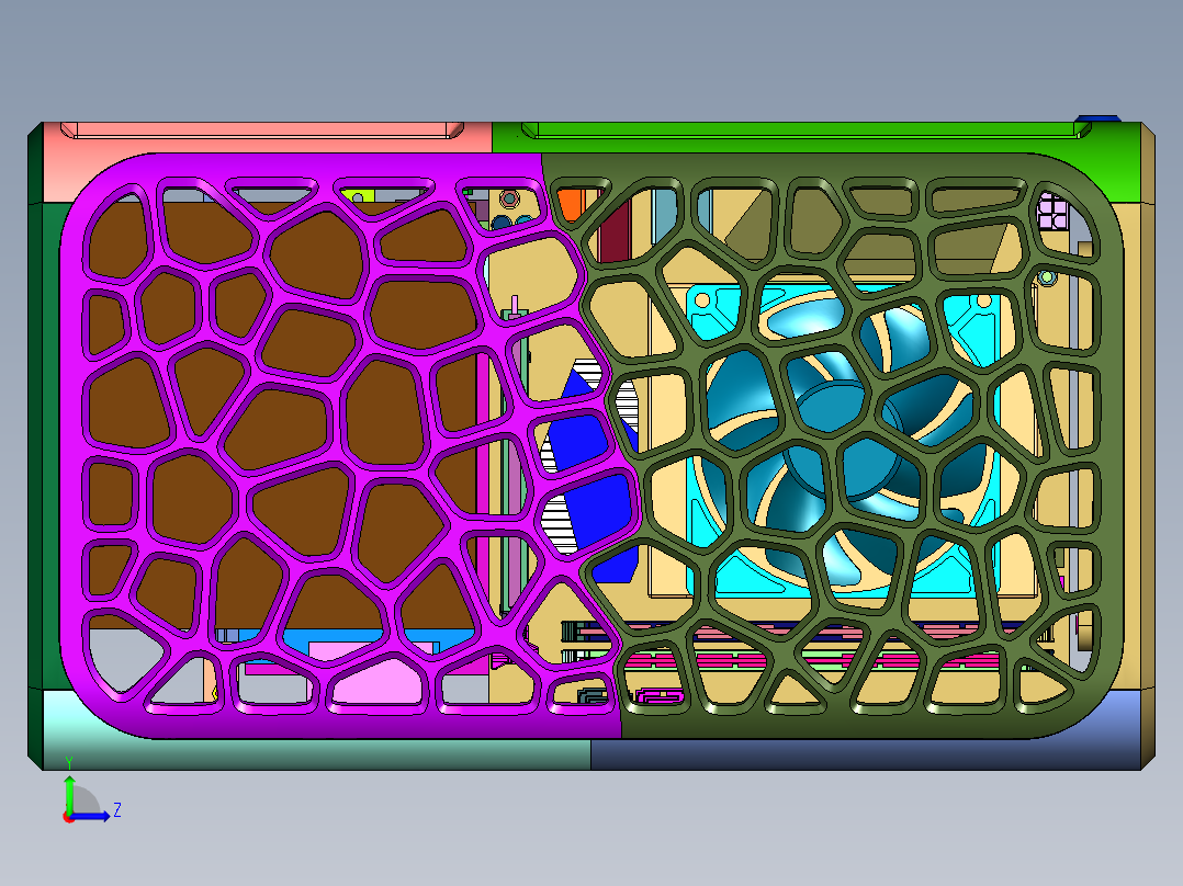 电竞小型游戏台式电脑主机全套左视图
