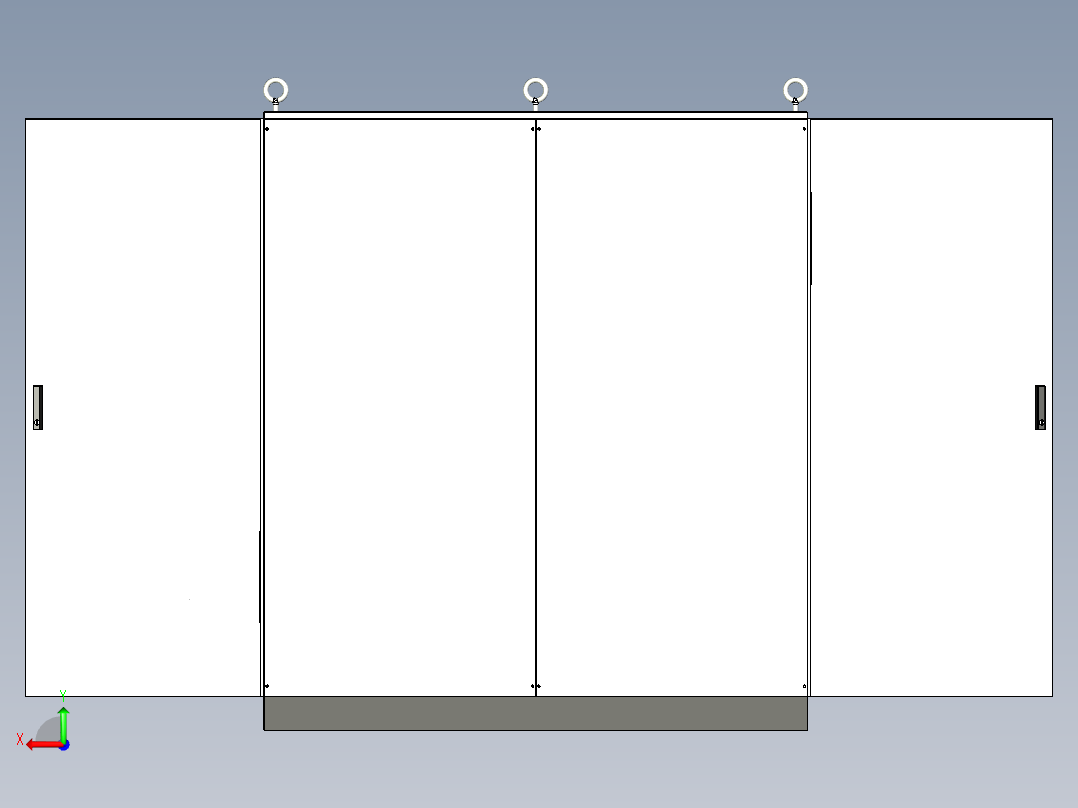 双柜组装120A交流接触器plc控制柜 56286后视图