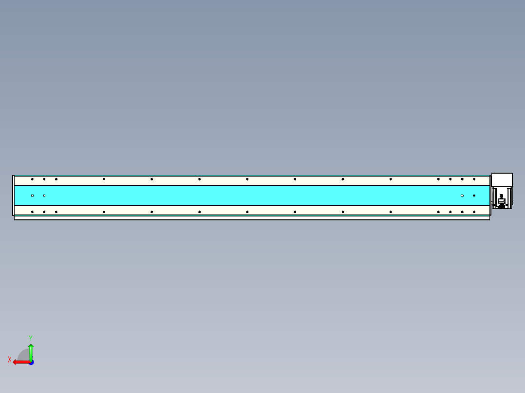 威洛博VBC同步带传动一无尘环境VBC17-L45-S1700-BRD-ZP75-C3后视图
