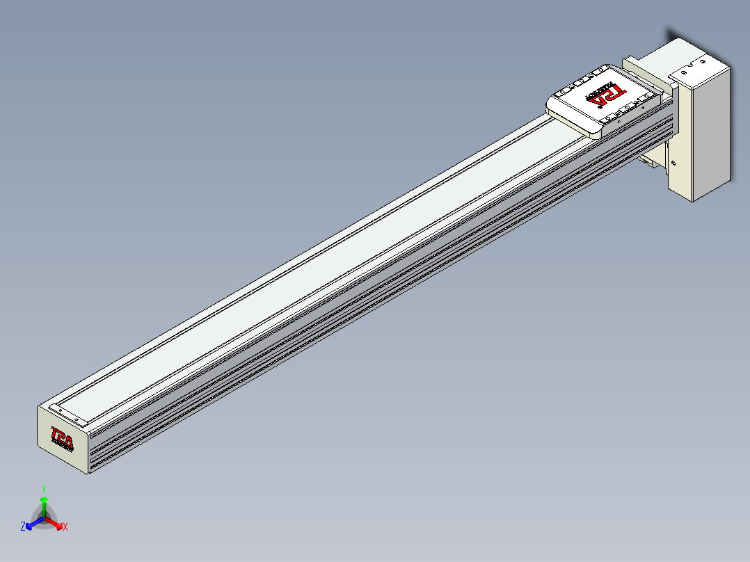 同步带全封闭直线模组TPA-HCB-85D-90-L800-LP-C-P20-N3主视图