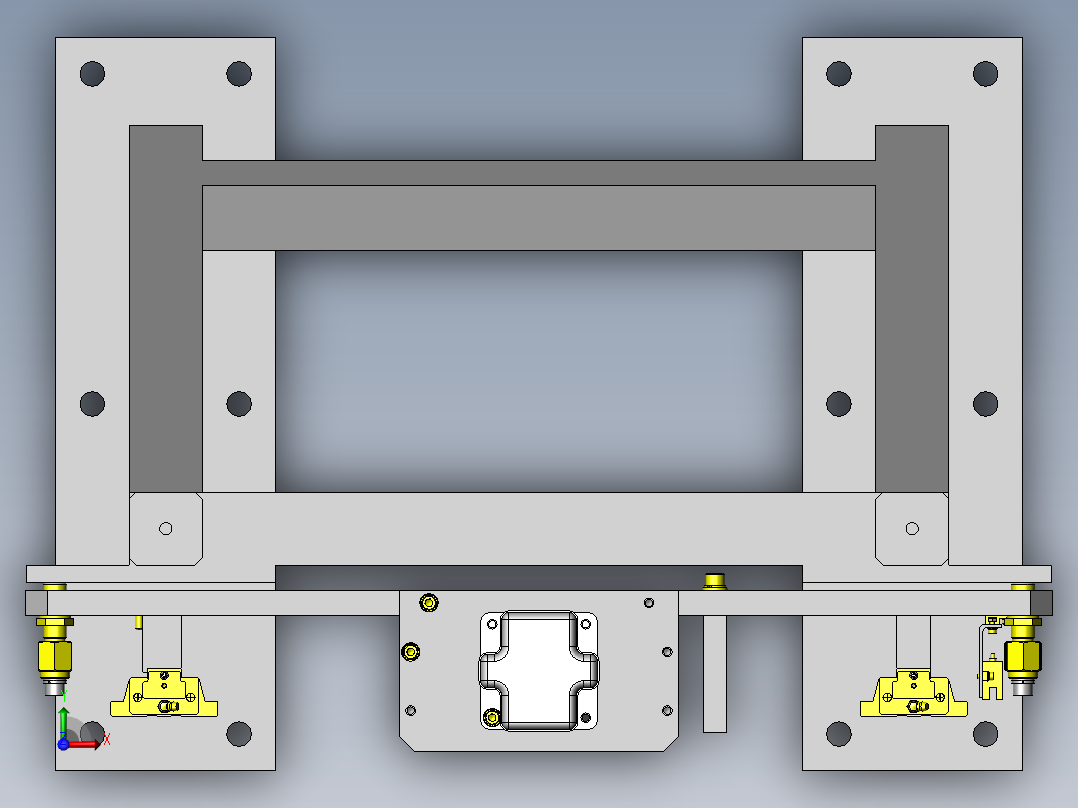 输送机升降回转机构俯视图