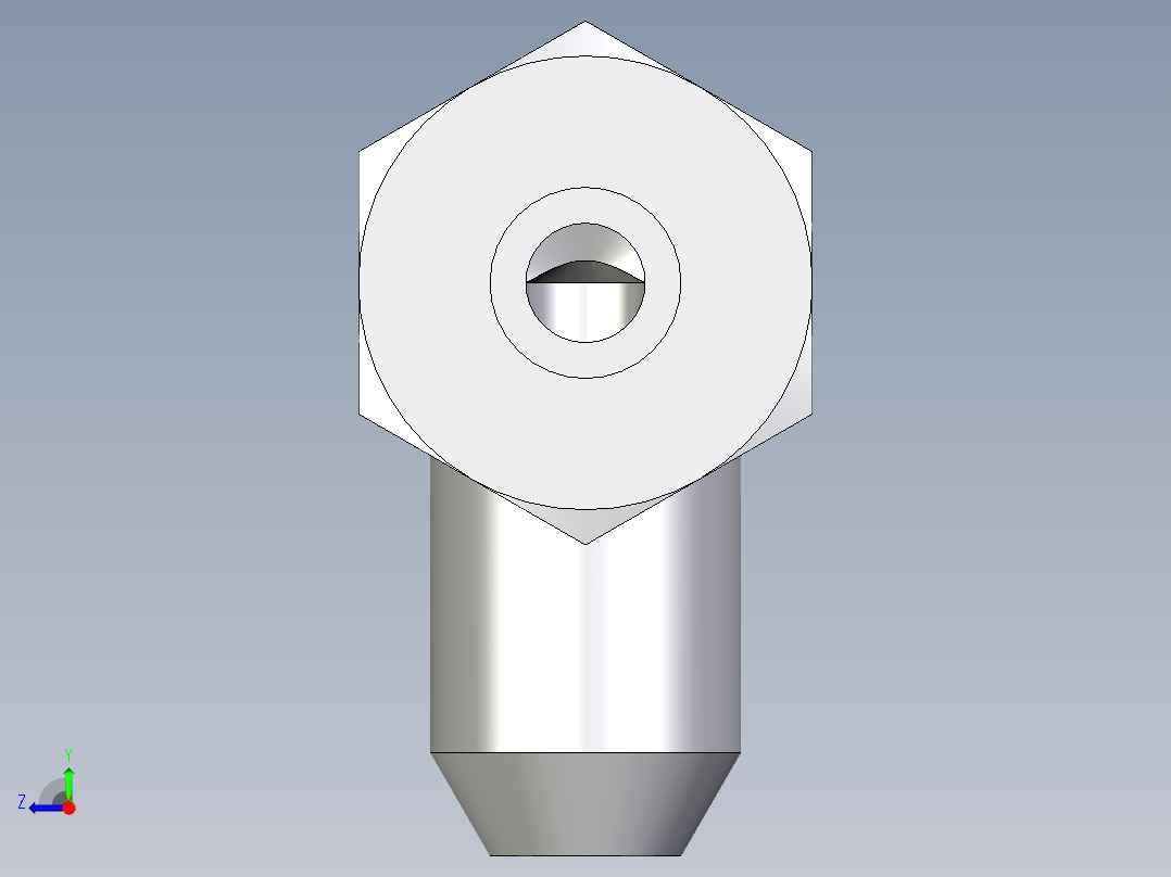 卡套式工业通用硬管接头EO_Weld_elbown_WAS08ZS右视图