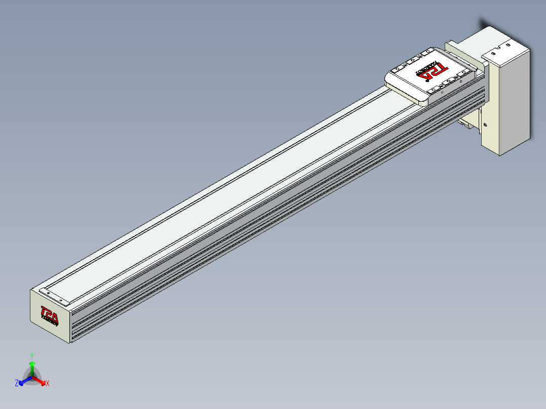 同步带全封闭直线模组TPA-HCB-85D-90-L700-LP-Y-P20-N3主视图