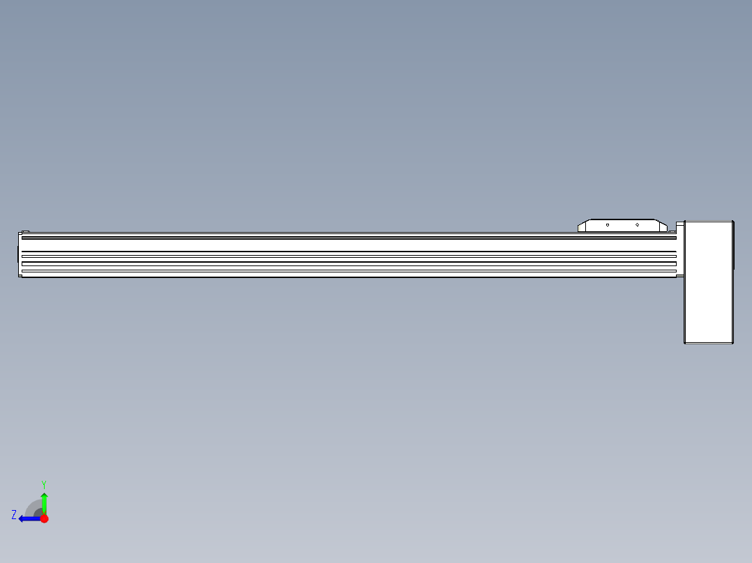 同步带全封闭直线模组TPA-HCB-85D-90-L700-LP-Y-P20-N3右视图
