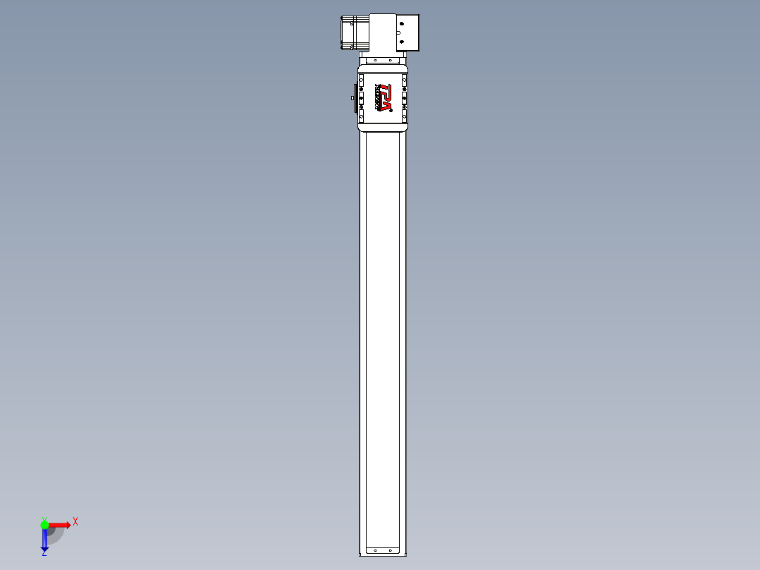 同步带全封闭直线模组TPA-HCB-85D-90-L700-LP-Y-P20-N3俯视图