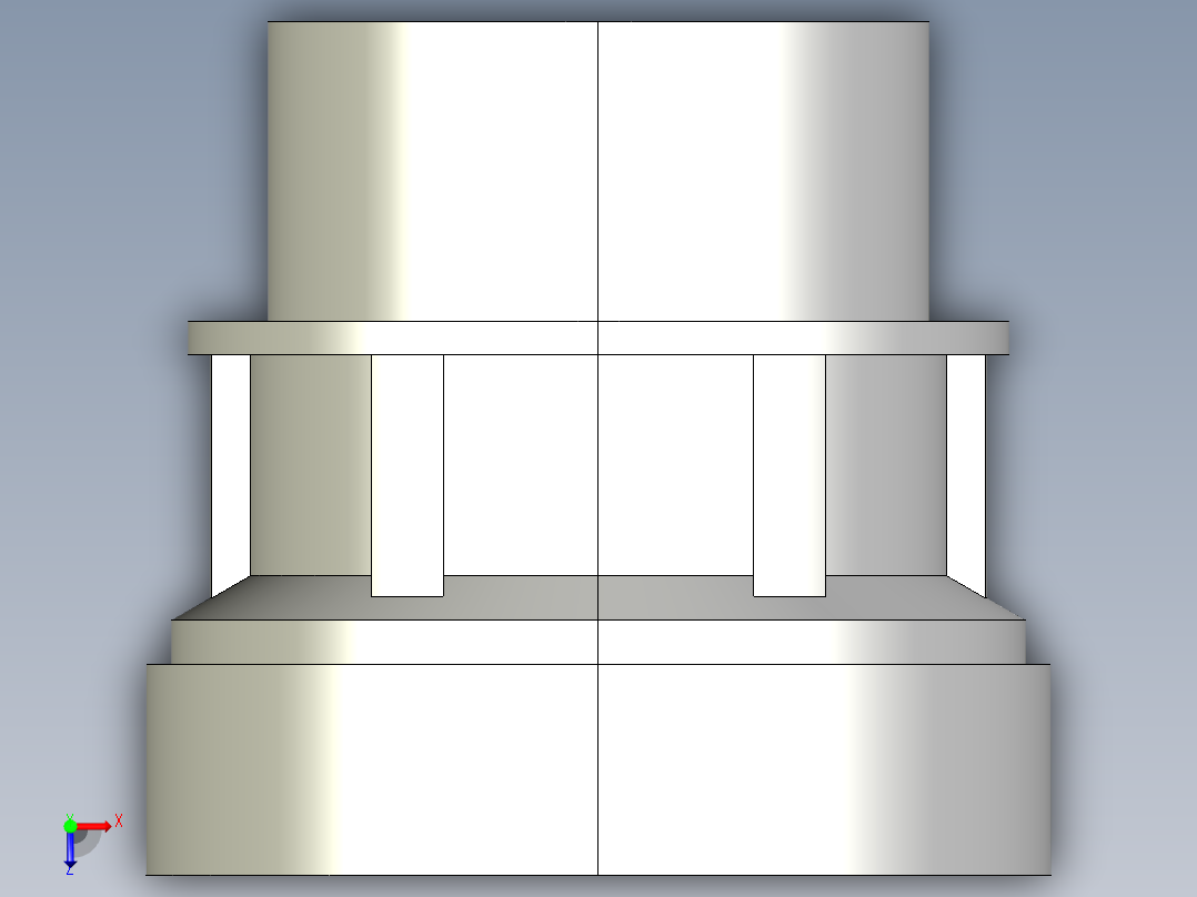 21FBRV 结合布什与BSP的阳螺纹端俯视图