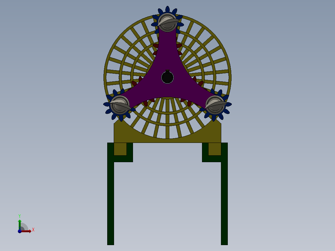 solidworks 涡轮机前视图