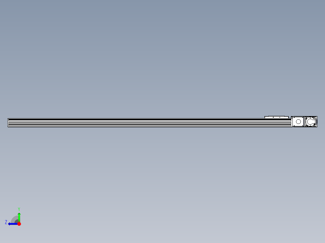 同步带全封闭直线模组TPA-HCB-110D-90-L1550-MR-Y-P40-N3右视图
