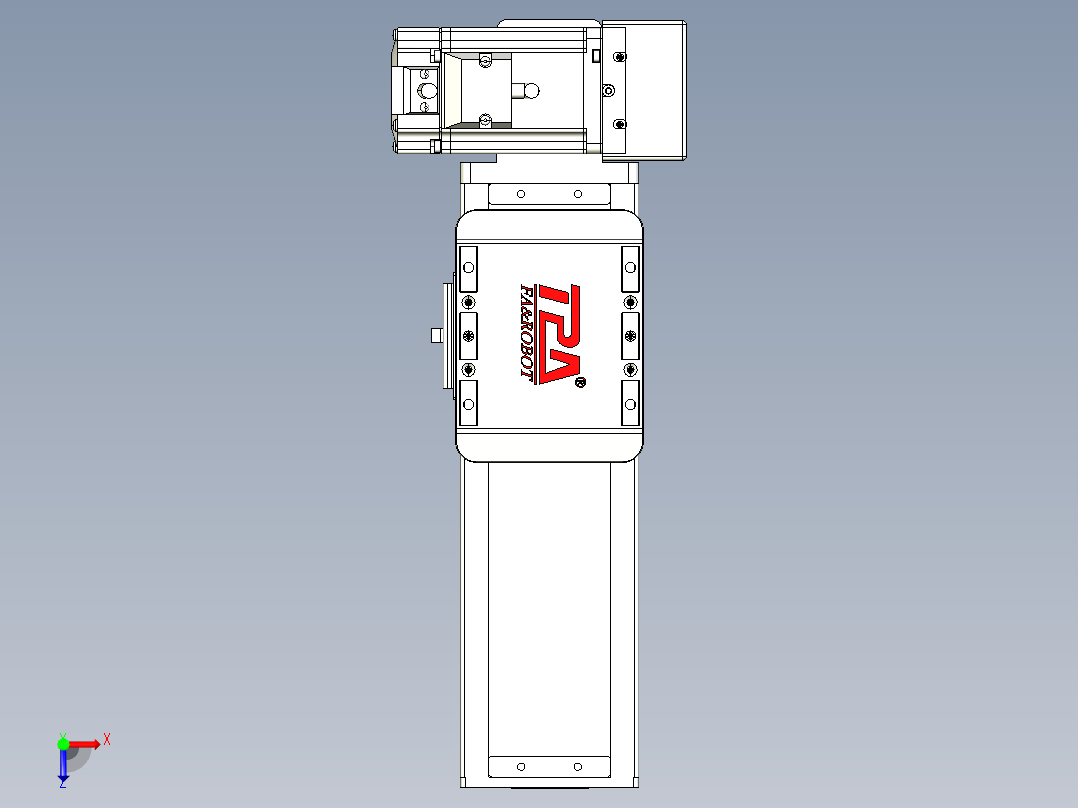 同步带全封闭直线模组TPA-HCB-85D-90-L100-LU-Y-P20-N3俯视图