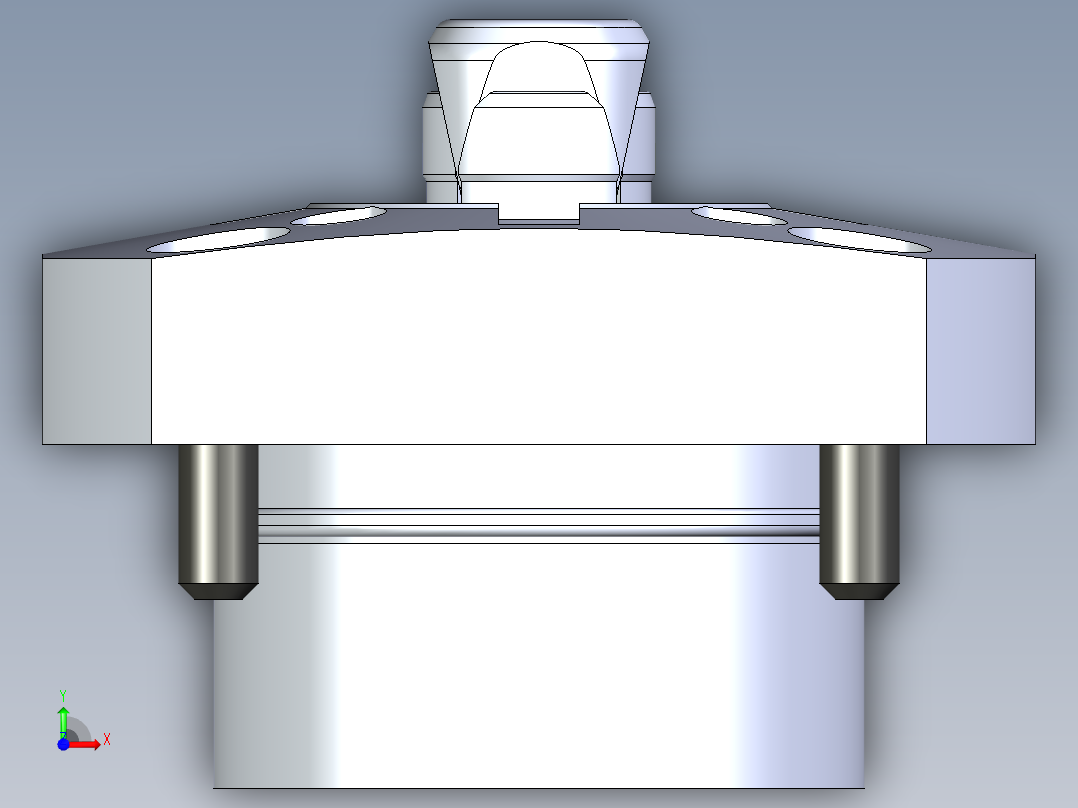 KOSMEKSFH2150-GN多系列多零件图纸模型前视图