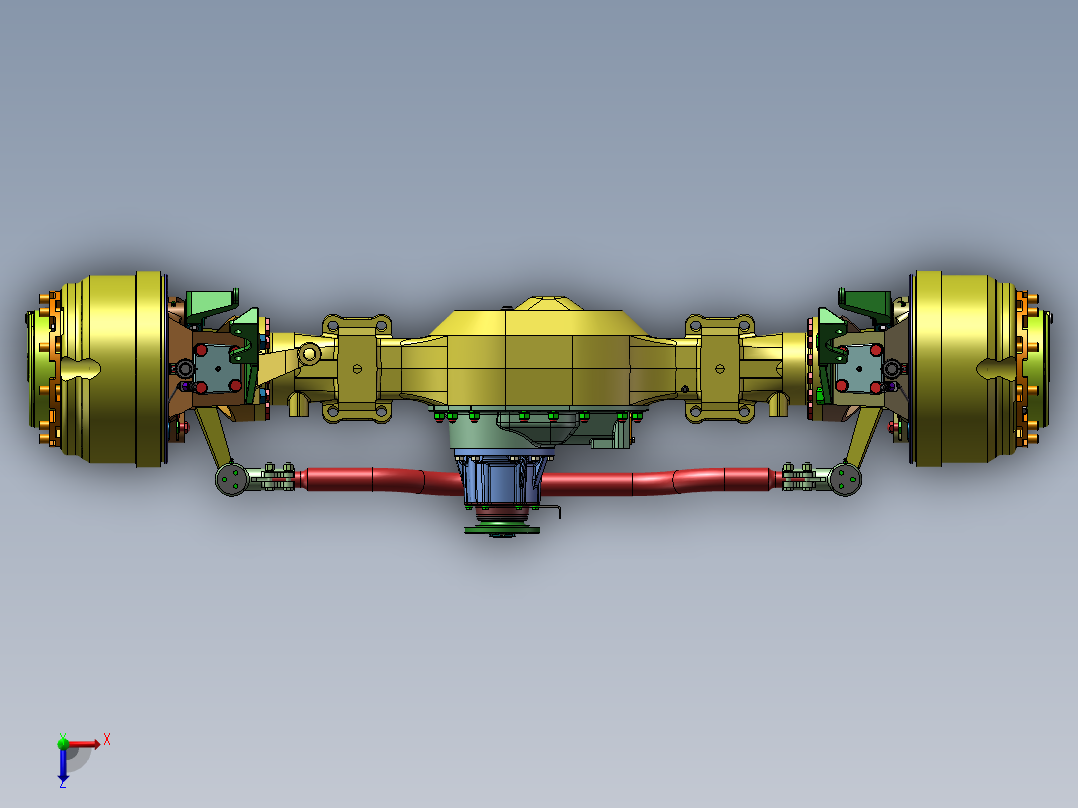卡车驱动桥 机械设计自动化素材俯视图