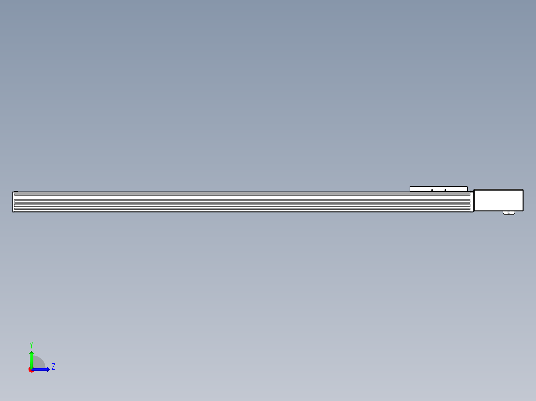 同步带全封闭直线模组TPA-HCB-120D-90-L1150-ML-C-P40-N3左视图