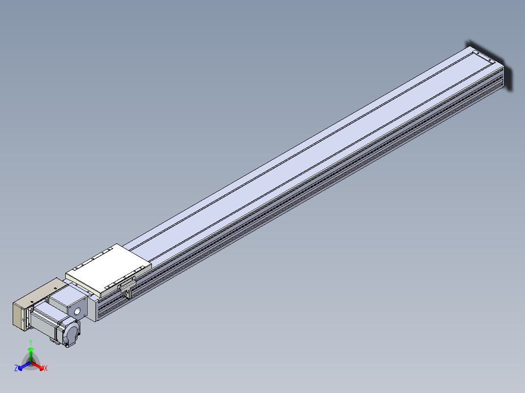 同步带全封闭直线模组TPA-HCB-120D-90-L1150-ML-C-P40-N3正等轴测图