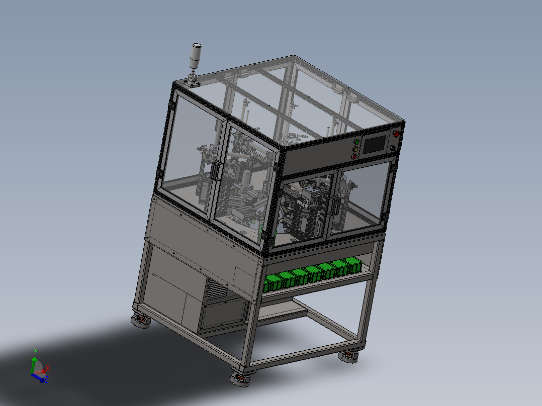 自动化水洗标机sw18可编辑主视图