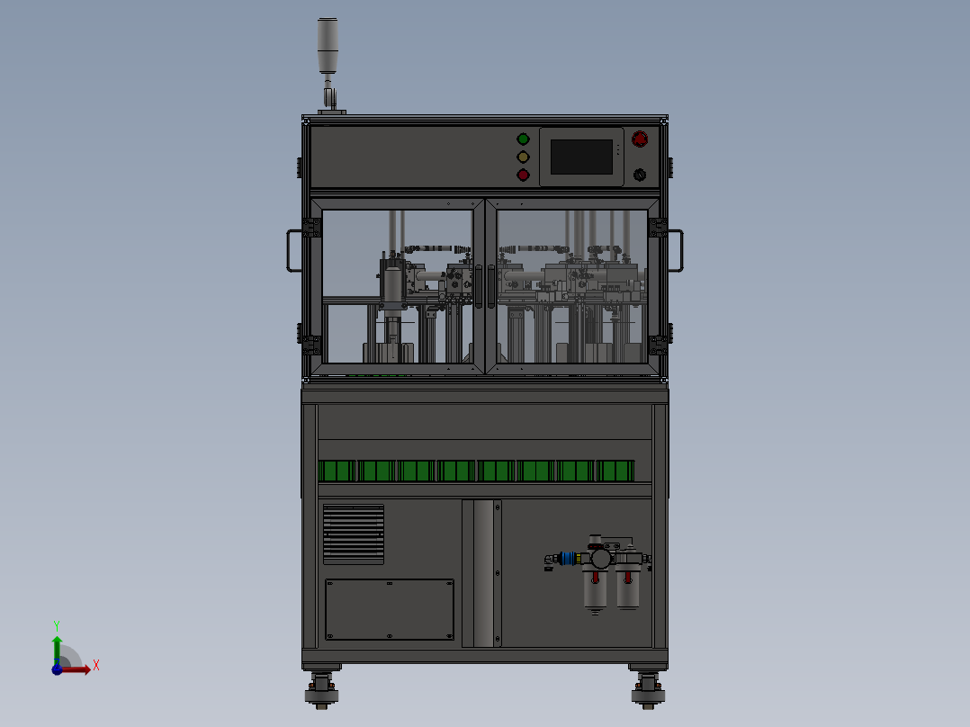 自动化水洗标机sw18可编辑前视图