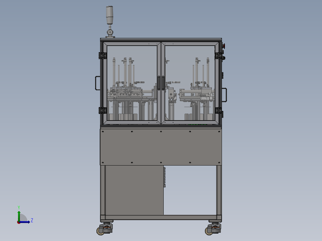 自动化水洗标机sw18可编辑左视图