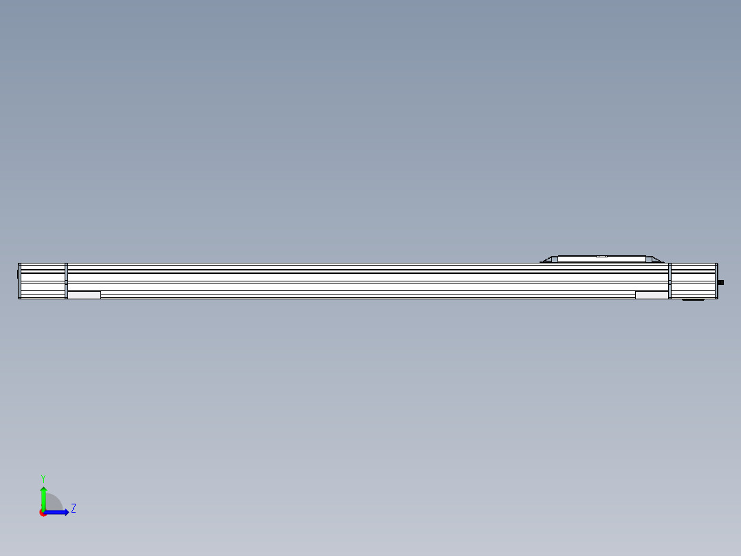 Toyo东佑达直线模组-M65-S-X130-850-L-M40-C4 左视图