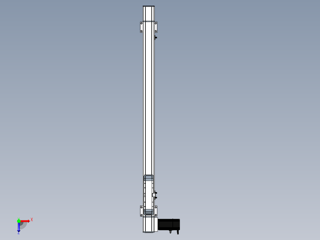 Toyo东佑达直线模组-M65-S-X130-850-L-M40-C4 俯视图