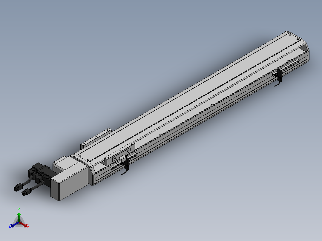 精密模组MT100-L78-600-R-M10-C4正等轴测图