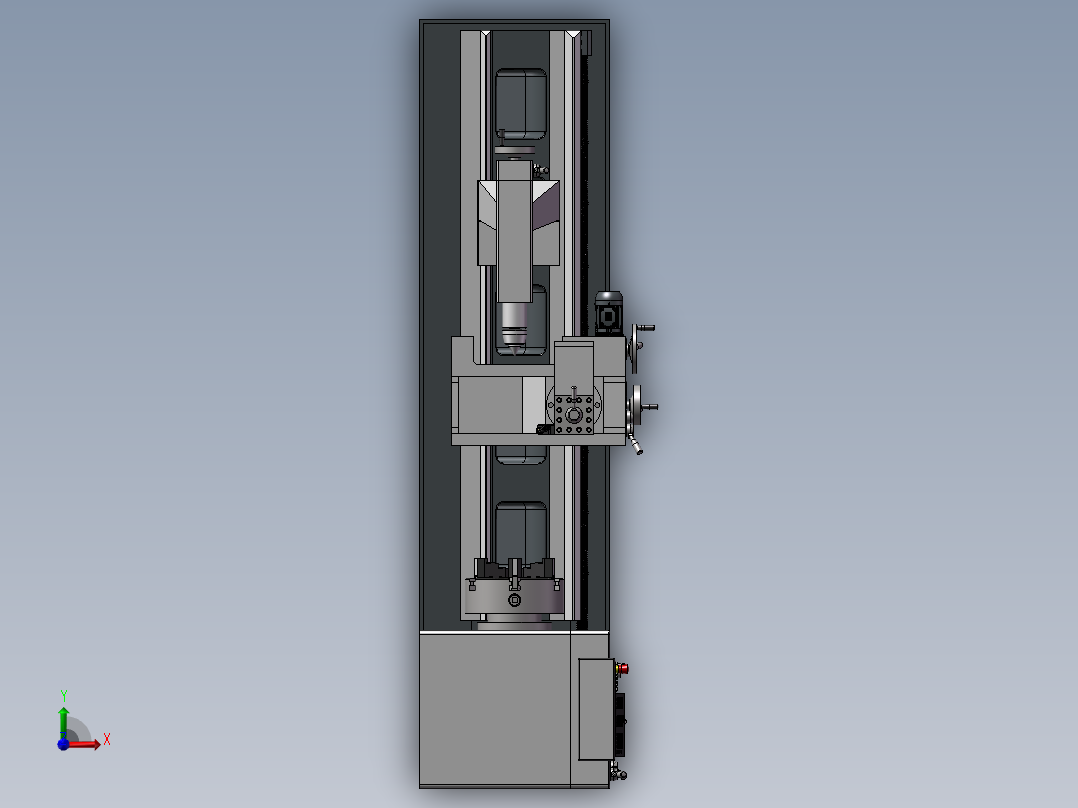 B10-车床模型3前视图