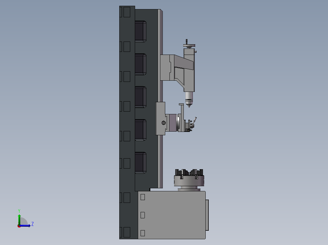 B10-车床模型3左视图