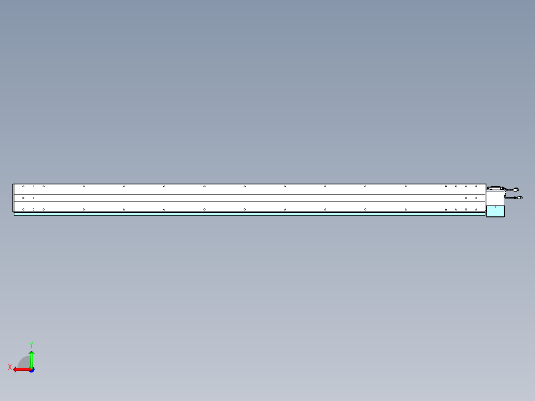 威洛博VBC同步带传动一无尘环境VBC14-L45-S2050-BLU-ZP75-C3后视图