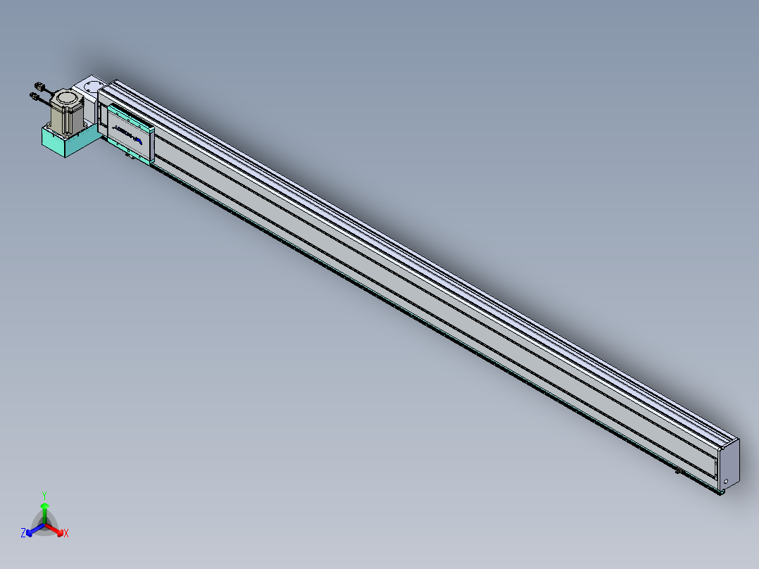 威洛博VBC同步带传动一无尘环境VBC14-L45-S2050-BLU-ZP75-C3正等轴测图