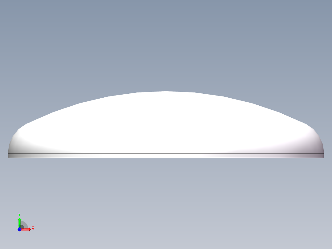 THA碟形封头DN2700前视图