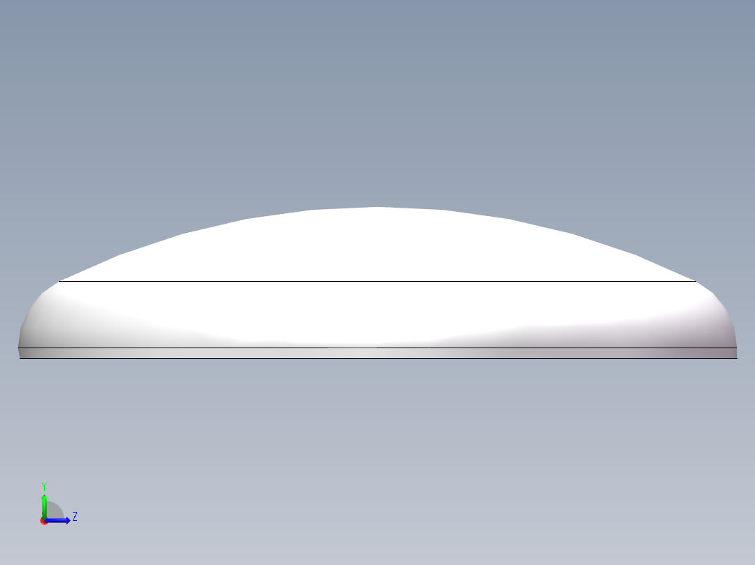 THA碟形封头DN2700左视图