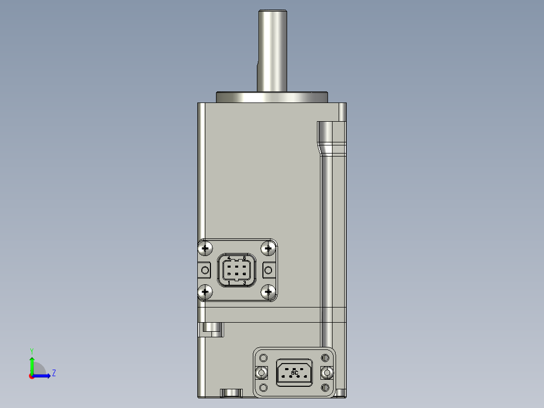 电机MS6H-40TH30B3-20P1.STEP左视图