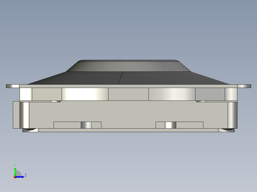 12.6㎜ x 1.6㎜ SMD轻触开关左视图