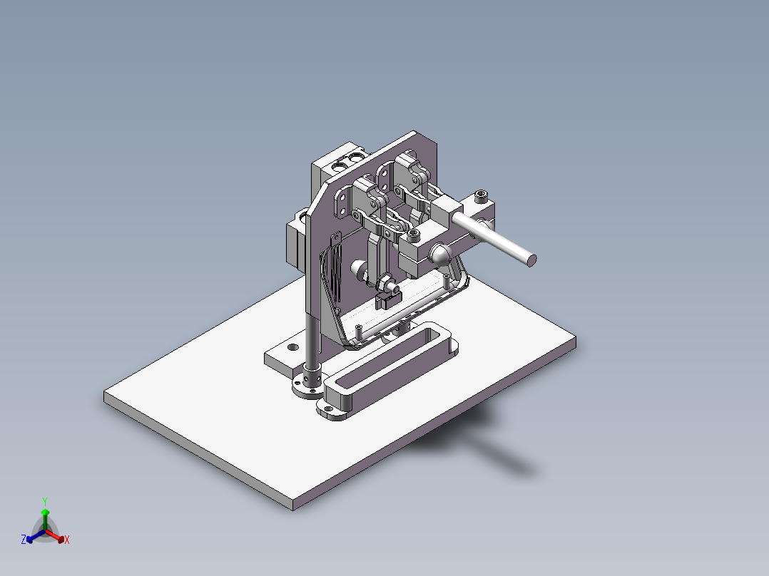组装压合机正等轴测图
