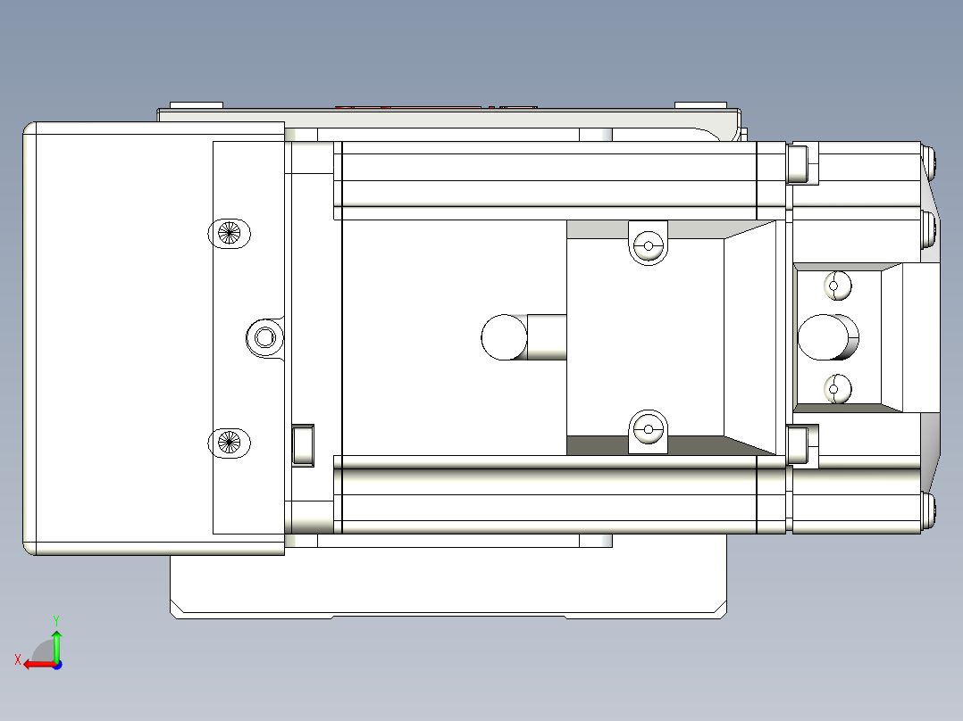同步带全封闭直线模组TPA-HCB-85D-90-L550-ML-C-P20-N3后视图