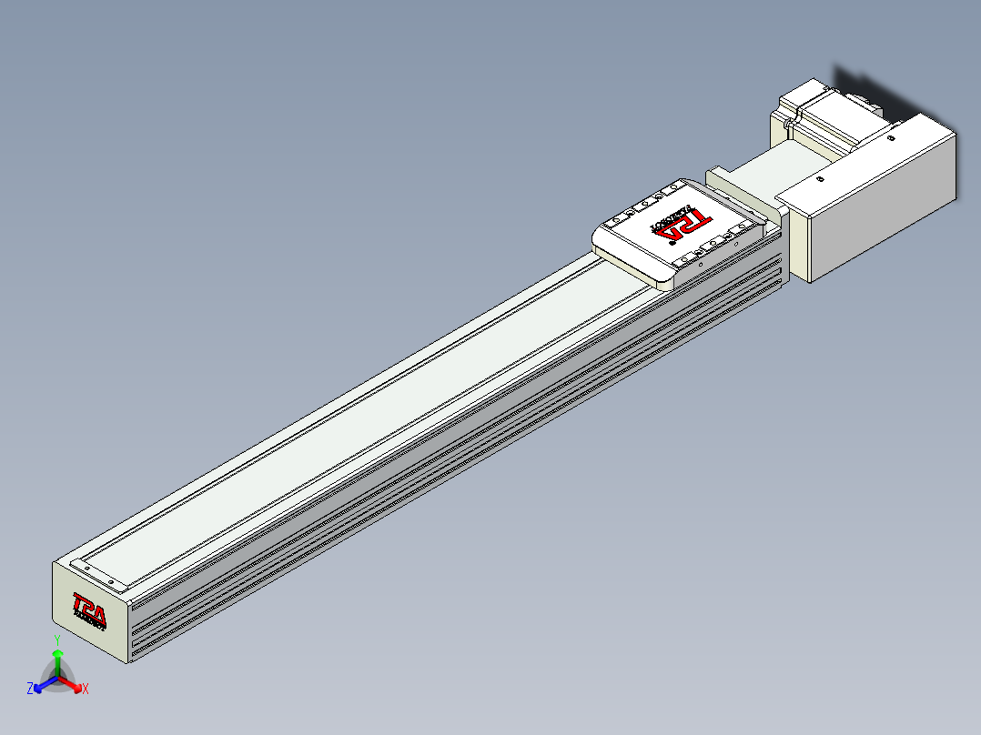 同步带全封闭直线模组TPA-HCB-85D-90-L550-ML-C-P20-N3正等轴测图