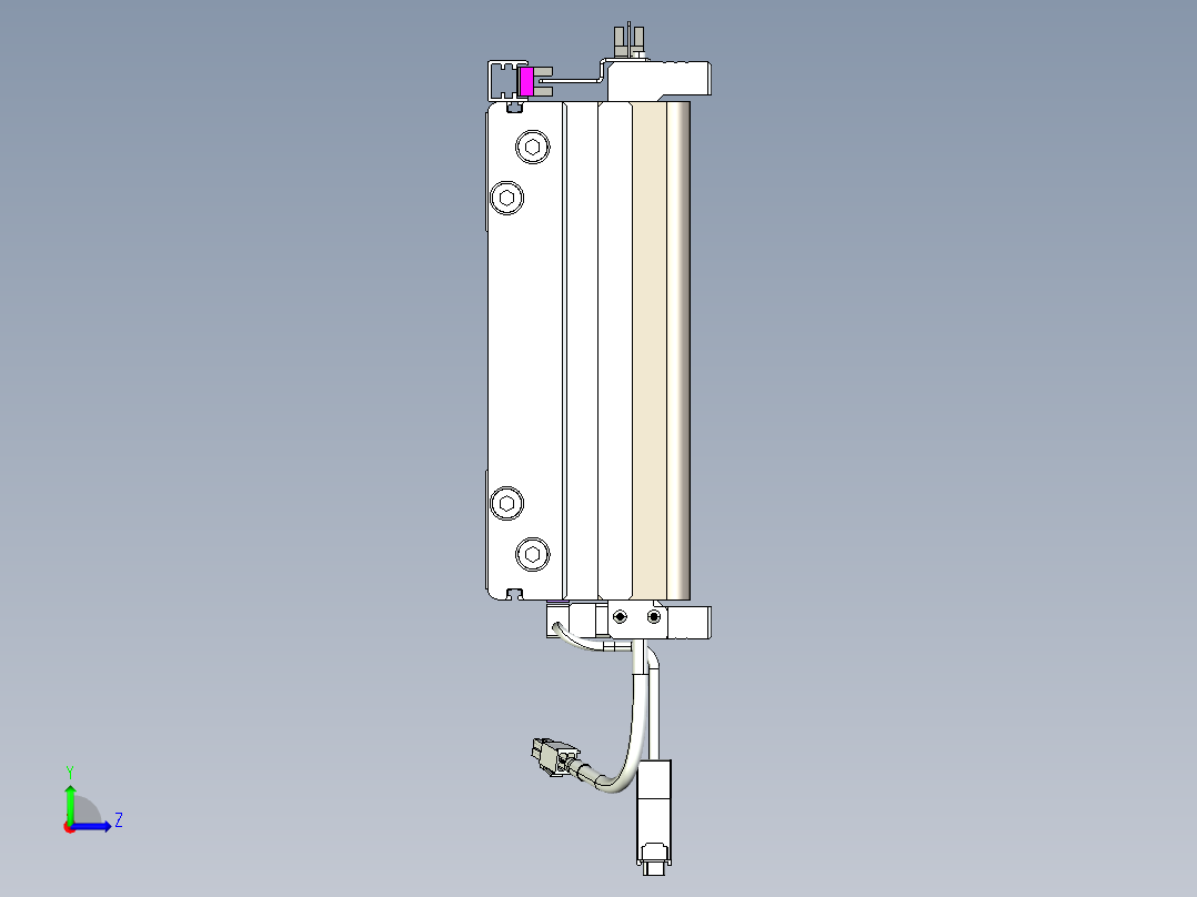 威洛博VL系列直线电机模组-2VL22H1-S2550左视图