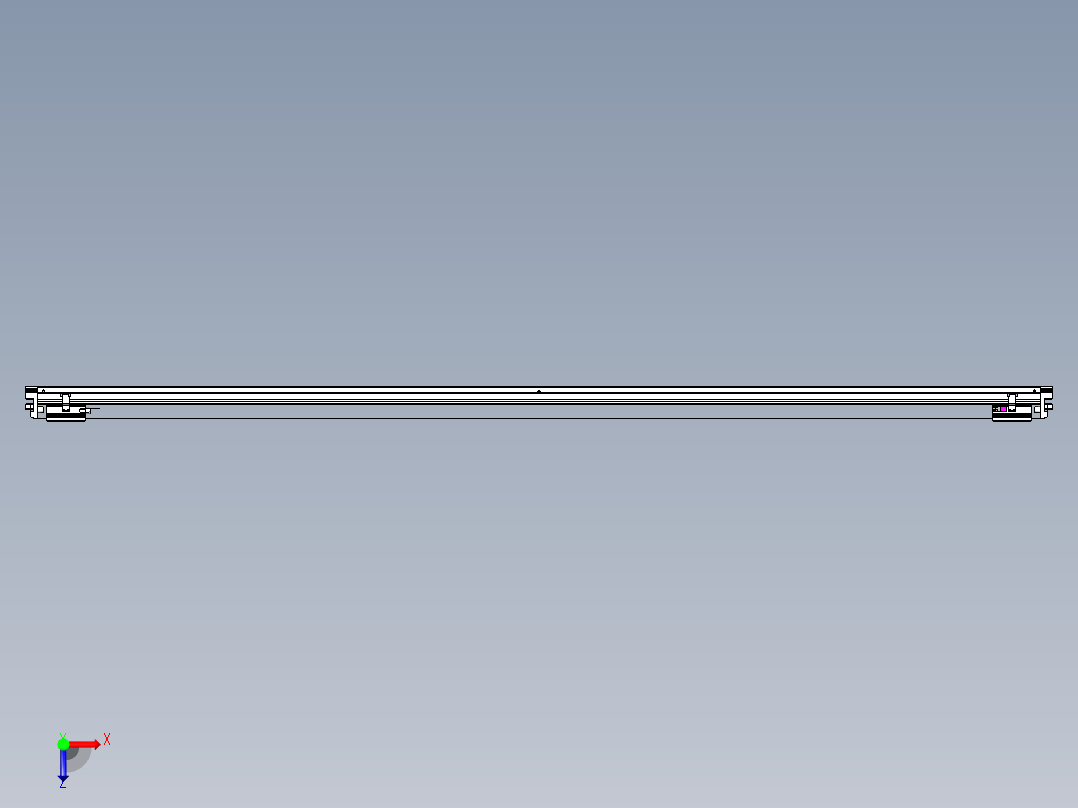 威洛博VL系列直线电机模组-2VL22H1-S2550俯视图