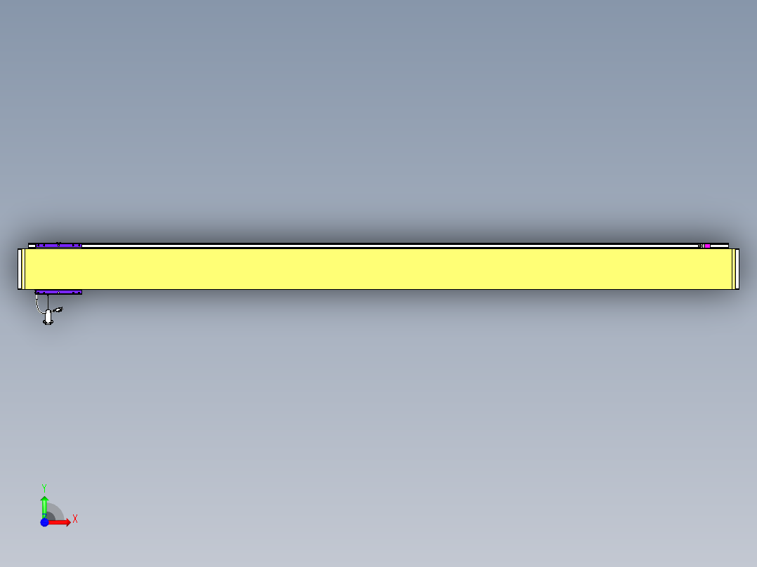 威洛博VL系列直线电机模组-VL14S2-S2200前视图