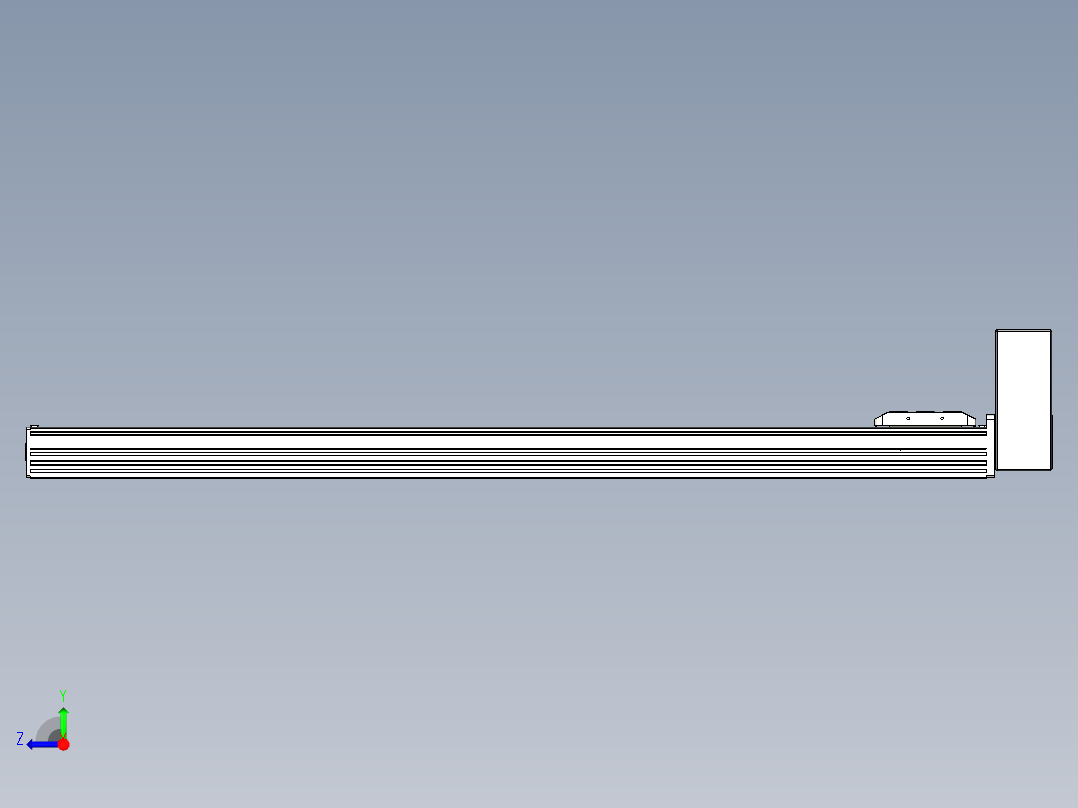 同步带全封闭直线模组TPA-HCB-85D-90-L950-LU-C-P20-N3右视图