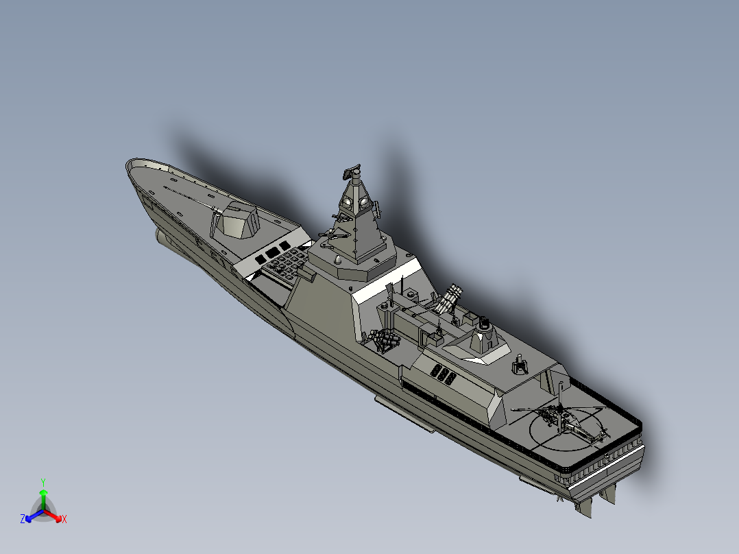 F515导弹驱逐舰主视图