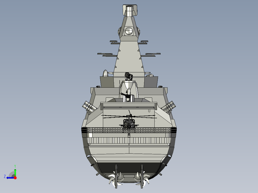 F515导弹驱逐舰俯视图