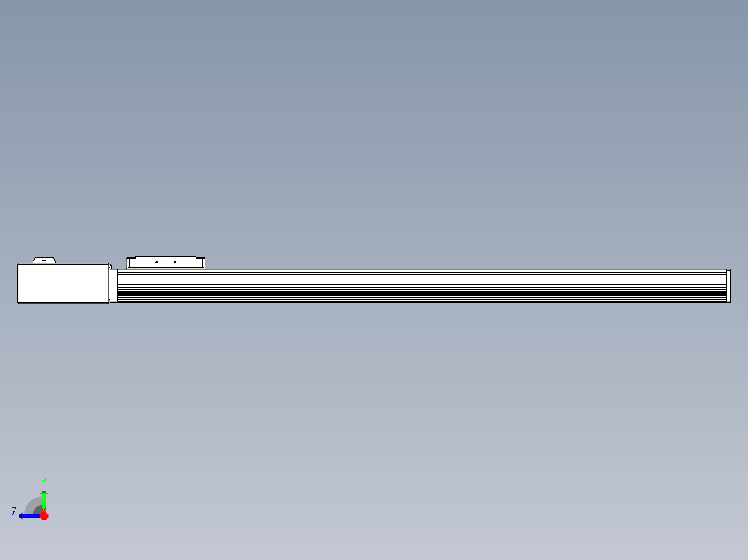 同步带全封闭直线模组TPA-HCB-105D-90-L800-MR-C-P20-N3右视图