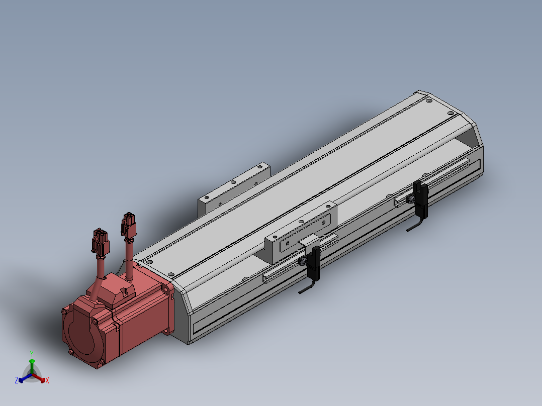 精密模组MY120-T10-150L-BC-P20B-C4-C正等轴测图