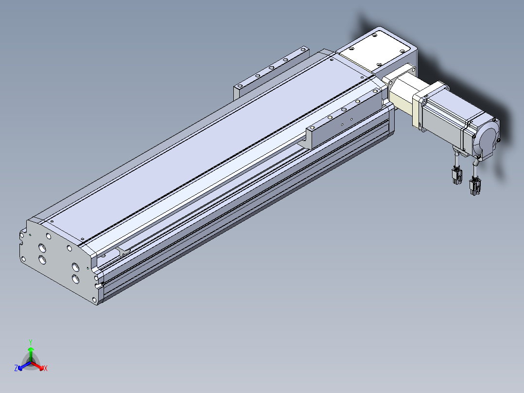 东锦同步带传动-直线滑台模组DH170B-L150-S350-BL-P400W-C3主视图