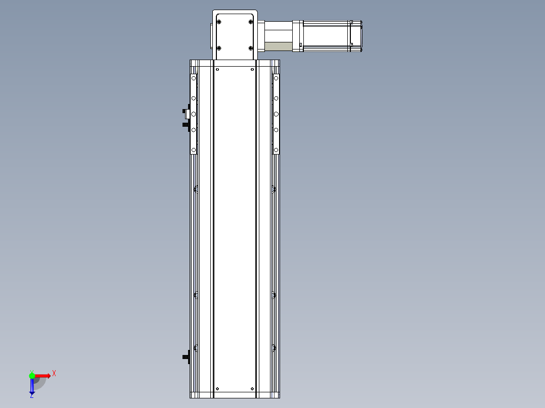东锦同步带传动-直线滑台模组DH170B-L150-S350-BL-P400W-C3俯视图