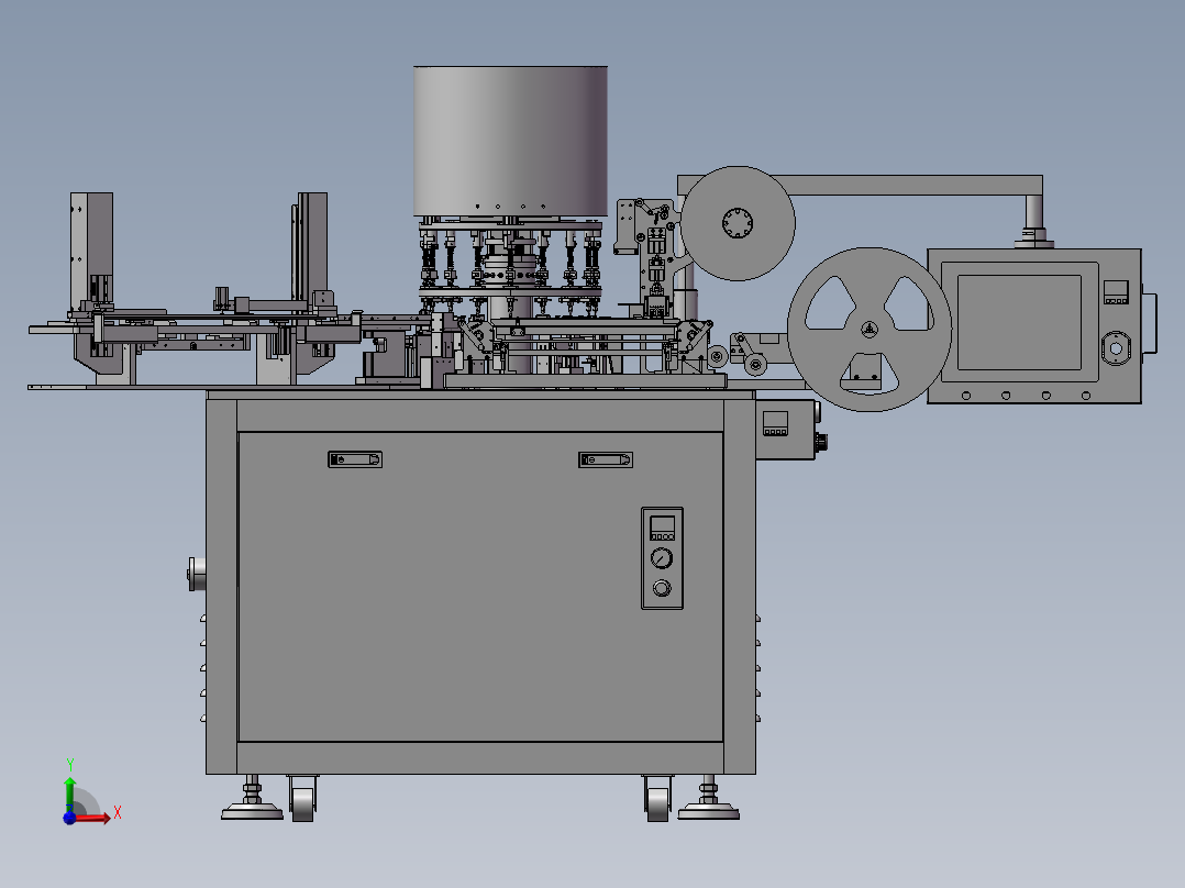B6_全自动编带机、电感编带测试NG分选多功能一体机前视图