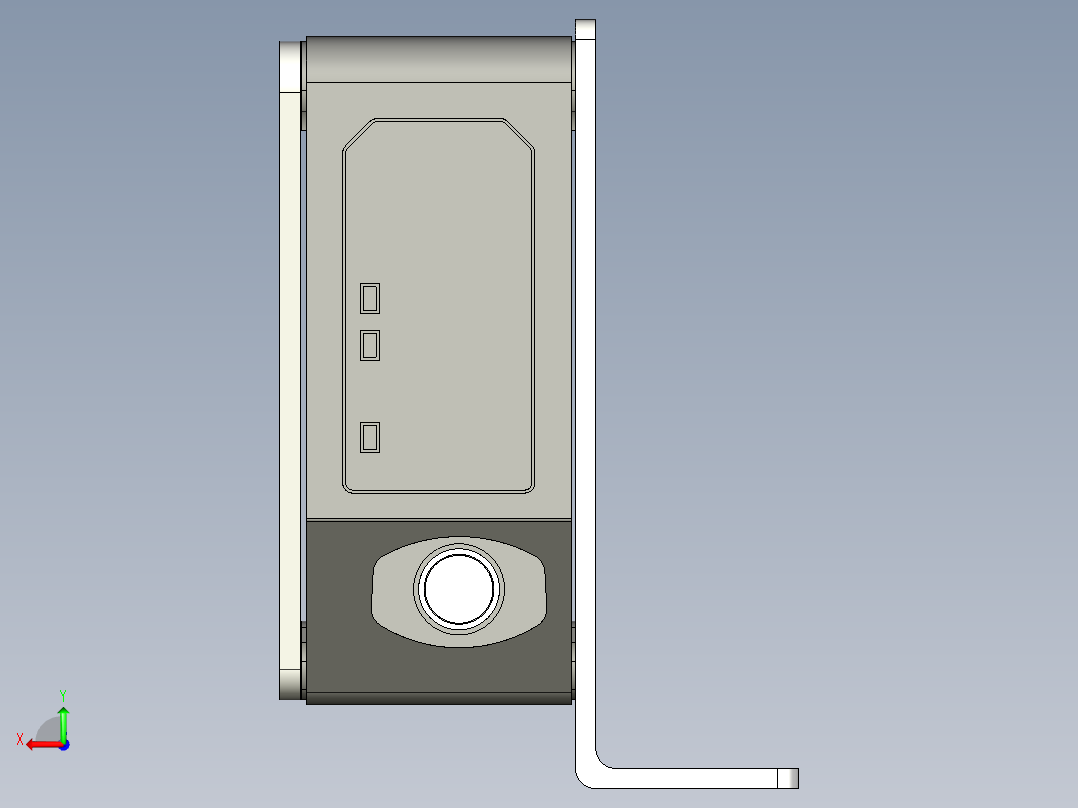 基恩士IL-600_kc图纸模型后视图