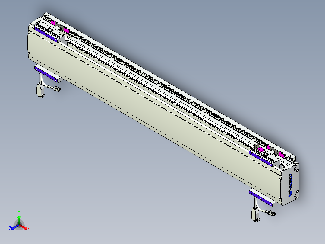 威洛博VL系列直线电机模组-2VL14S1-S850正等轴测图