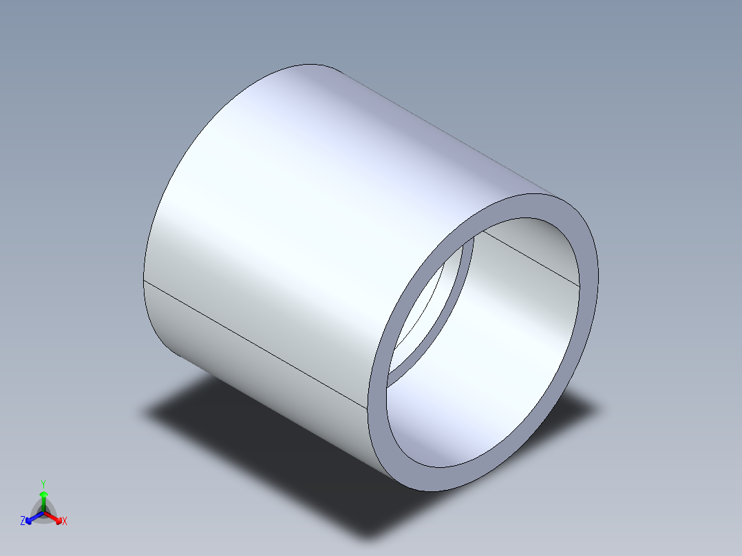 CPVC管件10-Sch80_Coupling_SxS_9829-030 _3in主视图