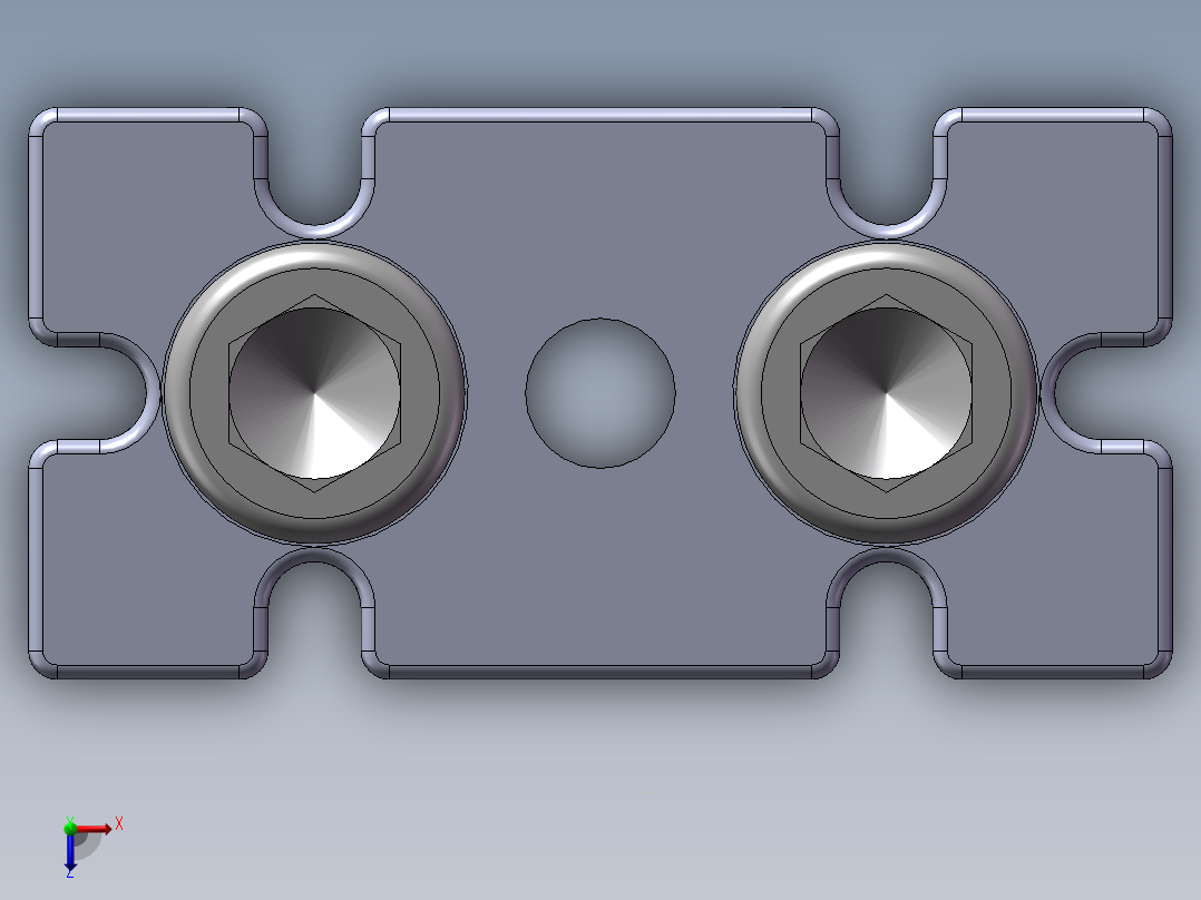 铝型材及其附件5.33.40.4080.M16俯视图