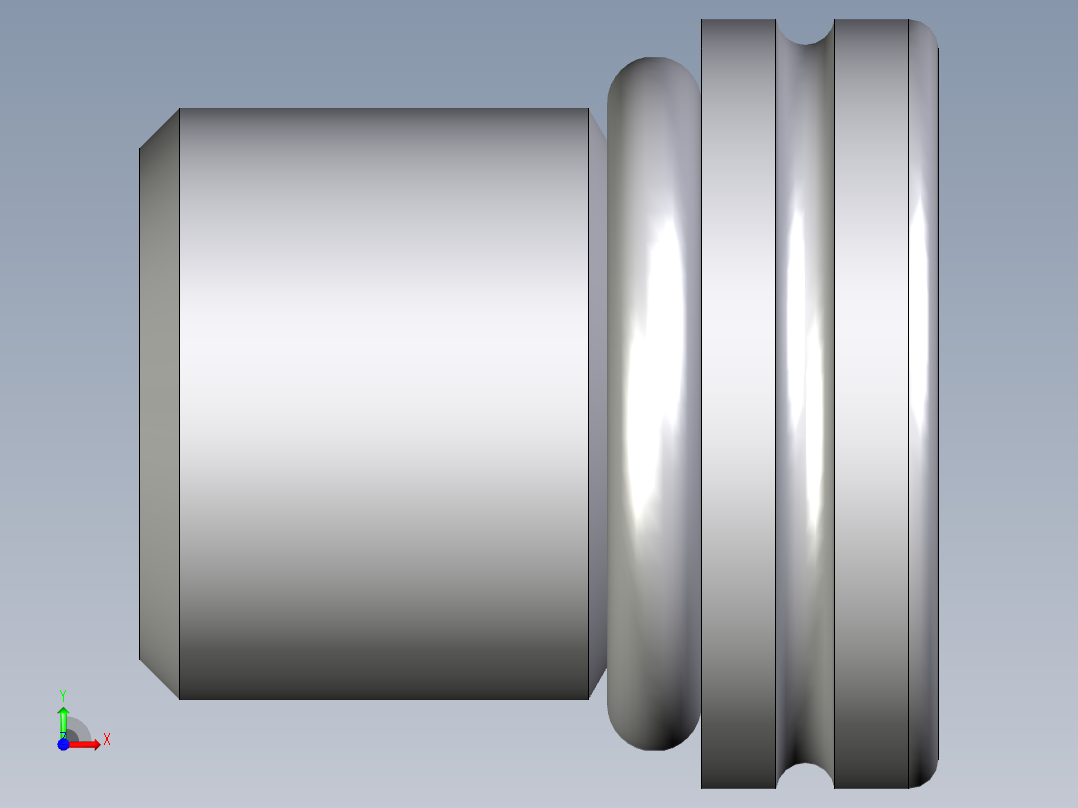 卡套式工业通用硬管接头EO_Blanking_plug_for_ports_VSTI10X1ORCF前视图